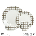 Decalque de luxo de alta 16PCS Restaurante Dinnerware Set